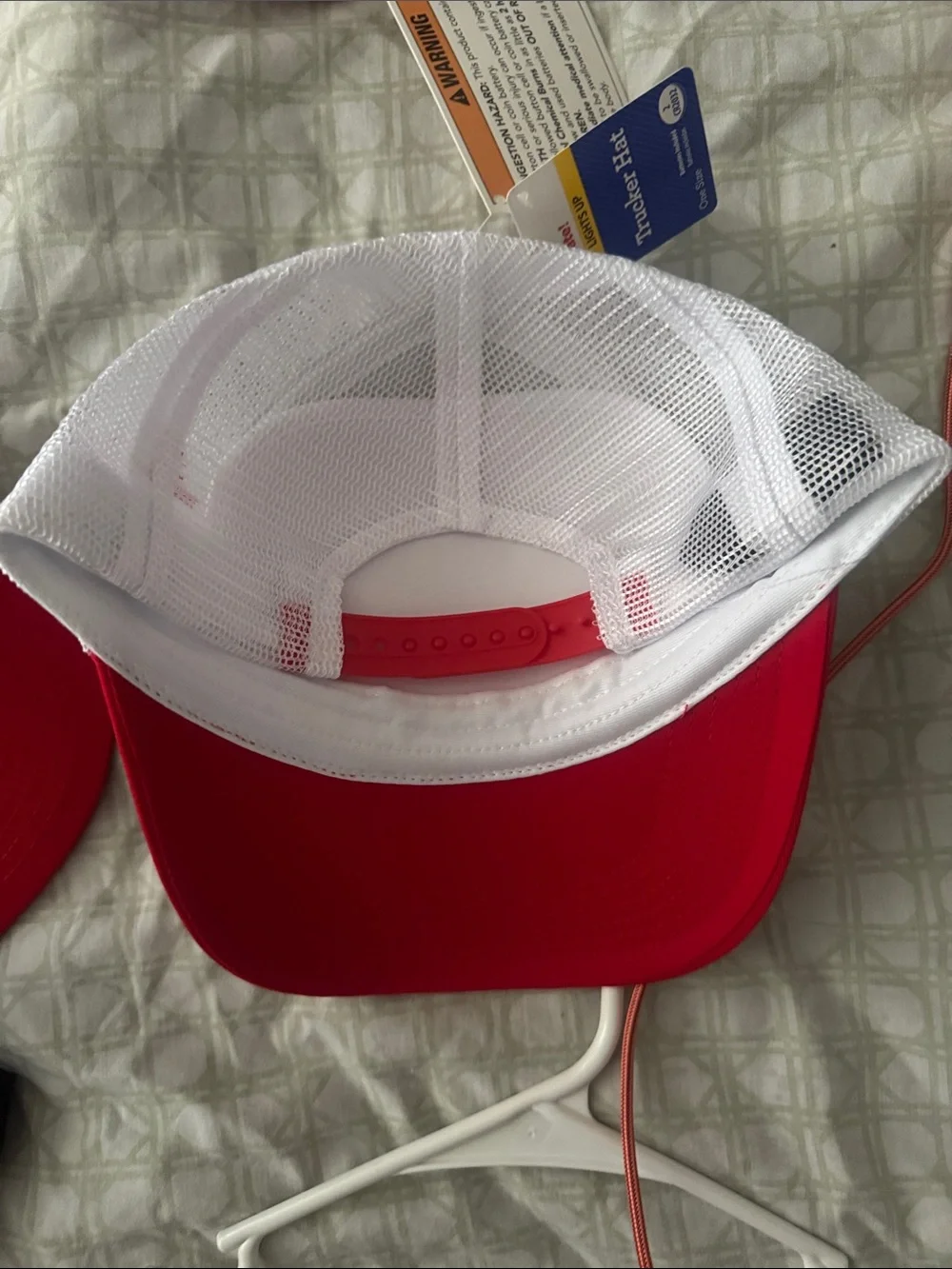 Kids 'Party in the US-Yay' Blue & Red Trucker Hat light up
